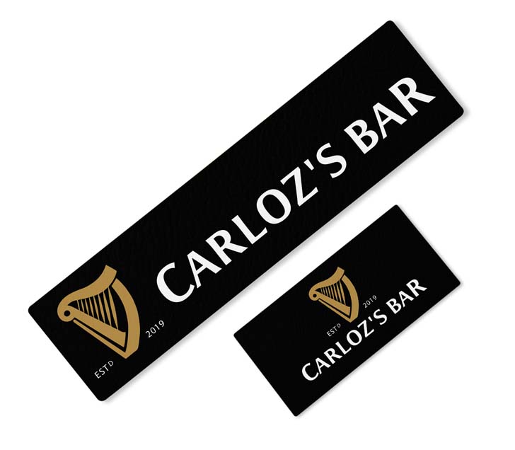 Bar Mat Printing Personalised Neon Cocktail Bar Mat / Bar Runner - Custom Text For Home Pub, Party, Or Special Occasion Personalised Bar Runner - Foto 10